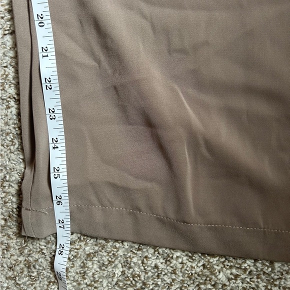 NWT Tranjori Mocha Tan High Waist Wide-Leg Pants Trousers Office Neutral Casual - Picture 11 of 13